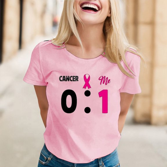 Womens Summer Tops Womens Summer Tops Cancer Ribbon Awareness T Shirt Women Support Strength Courage Fight Ribbon XXL