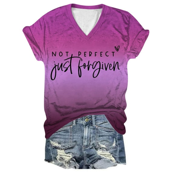 Womens Summer Tops Wrap Shirt Baseball Mom Clothes Chiffon Shirt Dress Insulated Womens Base Layer Thermal Tops V Neck Slim Fit Blouse Loose Tunic for Women Long Sleeve on Clearance Purple M