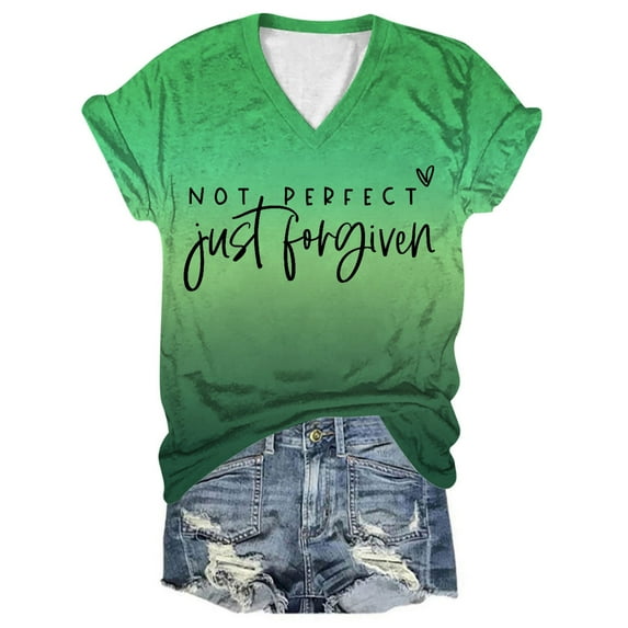 Womens Summer Tops Wrap Shirt Baseball Mom Clothes Chiffon Shirt Dress Insulated Womens Base Layer Thermal Tops V Neck Slim Fit Blouse Loose Tunic for Women Long Sleeve on Clearance Green L