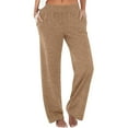 thumbnail image 1 of Womens Summer Wide Leg Loungewear Pants Loose Comfy Casual Pajama Pants with Pockets Cozy Pajama Bottoms, 1 of 3
