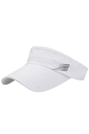 Womens Sun Hat Breathable Design Leisure Adjustable Baseball Hat for Men,White,One Size
