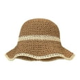 thumbnail image 1 of Womens Sun Hat Floppy UV Foldable Hat for Vacation Women's Straw Sun Hat Wide Brim Boater Hat For Outdoor Beach Summer Fishing Gardening Breathable Lightweight, 1 of 5