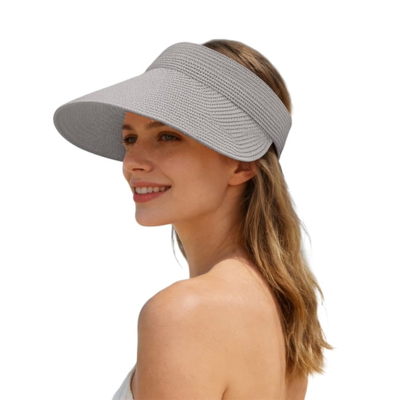 Womens Sun Hat Men'S and Women'S Hand Woven Straw Hats, Large Brimmed Sun Hats, Summer Western Cowboy Hats, Outdoor Beach Sun Hats