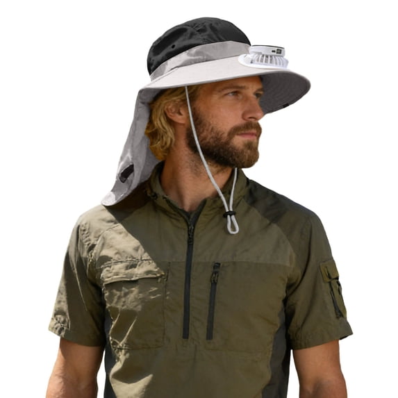 Womens Sun Hat Solar Fisherman Hat Men'S Full Protection Sun Hat Outdoor Fan Hat Sun Hat