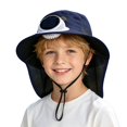 thumbnail image 1 of Womens Sun Hat Solar Powered Kids Sun Hat with Neck Shield and Wide Brim Outdoor Sun Beach Hat, 1 of 6
