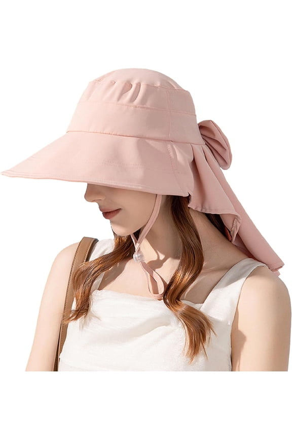 Womens Sun Hat UPF 50+ Wide Brim Gardening Hat with Neck Flap