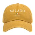 thumbnail image 1 of Womens Sun Hat Unisex Milan Printed Baseball Cap Retro Washed Duckbill Cap, 1 of 2