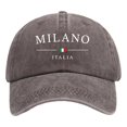 thumbnail image 1 of Womens Sun Hat Unisex Milan Printed Baseball Cap Retro Washed Duckbill Cap, 1 of 3