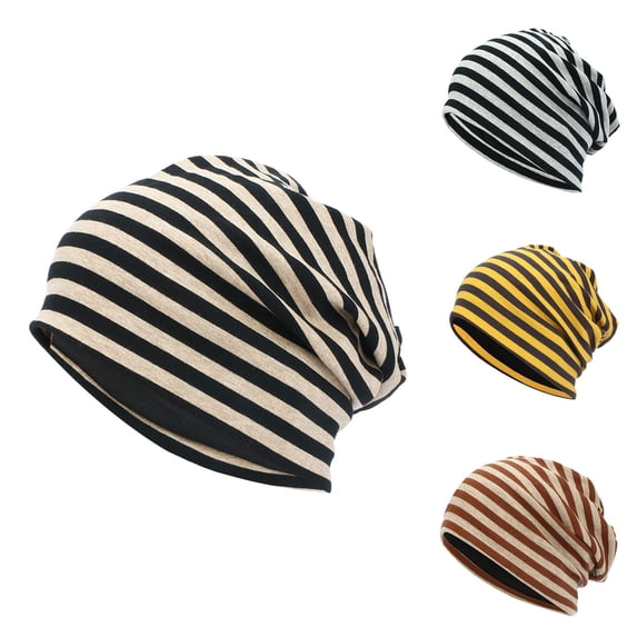 Womens Sun Hat Unisex Thin Slouchy Soft Stretch Knit Skull Cap Beanie Brown One Size
