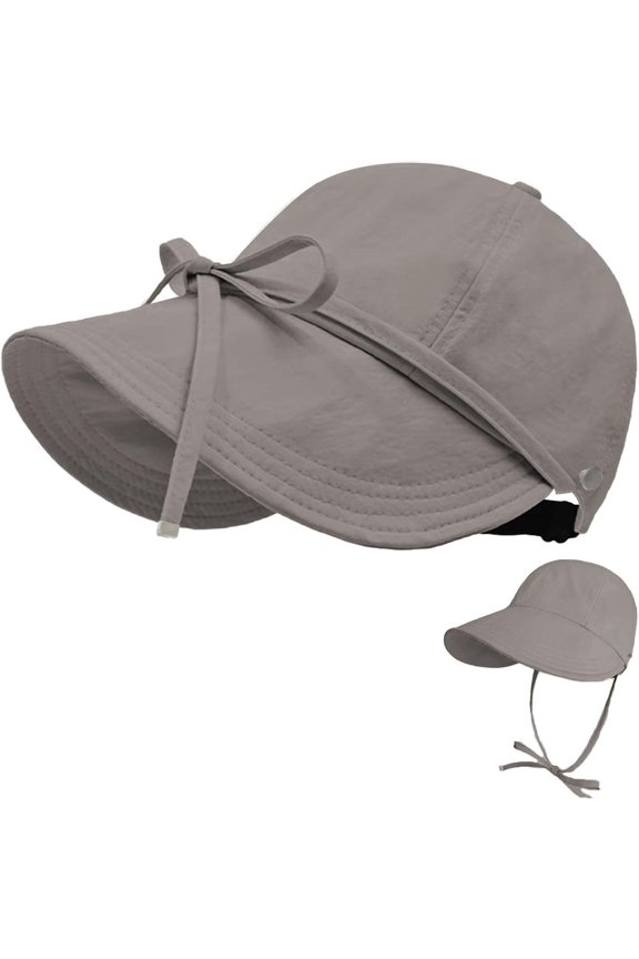 Womens Sun Hat Wide Brim UPF 50+ UV Protection Foldable Packable Sun Shield Hat for Women, Ponytail Outdoor Fishing Hat