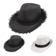 thumbnail image 1 of Womens Sun Hat Wide Brim Unisex Straw Summer Beach Hat For And Activities Visor Cap, 1 of 4