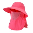 thumbnail image 1 of Womens Sun Hats with UV Protection Casual and Basic Solid Color Packable Bucket Hiking Travel Outdoor Hat Womens Summer Sun Hat Z02 Watermelon Red One Size, 1 of 4