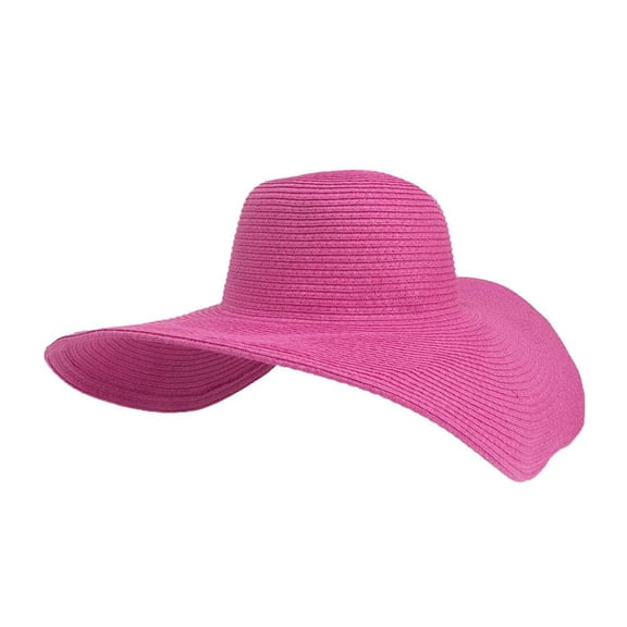 Womens Sun Straw Hat Wide Brim UPF 50 Summer Hat Foldable Roll up Floppy Hats
