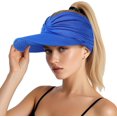 thumbnail image 1 of Womens Sun Visor Hat Wide Brim Summer Sun Hats UPF 50+ UV Protection Beach Hats Foldable Golf Visor for Women, 1 of 7