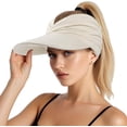 thumbnail image 1 of Womens Sun Visor Hat Wide Brim Summer Sun Hats UPF 50+ UV Protection Beach Hats Foldable Golf Visor for Women, 1 of 7