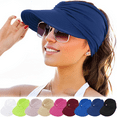 thumbnail image 1 of Womens Sun Visor Hat Wide Brim Sun Hats for Women UV Protection Summer Beach Hats for Women Foldable Sports Visors, 1 of 7