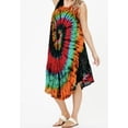 thumbnail image 1 of Womens Sun dress Casual Summer dress Boho Hippie Casual wear Tie dye multi color Beach dress cruise wear, 1 of 2