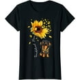 thumbnail image 1 of Womens Sunflower Dachshund Mom Dog Lover Gifts T-Shirt, 1 of 3