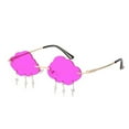 thumbnail image 1 of Womens Sunglasses Cloud Shape Sunglasses Glasses Tone Retro Irregular Photography Fashion glasses Unisex Purple, 1 of 2