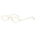thumbnail image 1 of Womens Sunglasses Oval Small Frame Sunglasses Metal Frame with Hipster Street Photography Fashion glasses Unisex J, 1 of 1