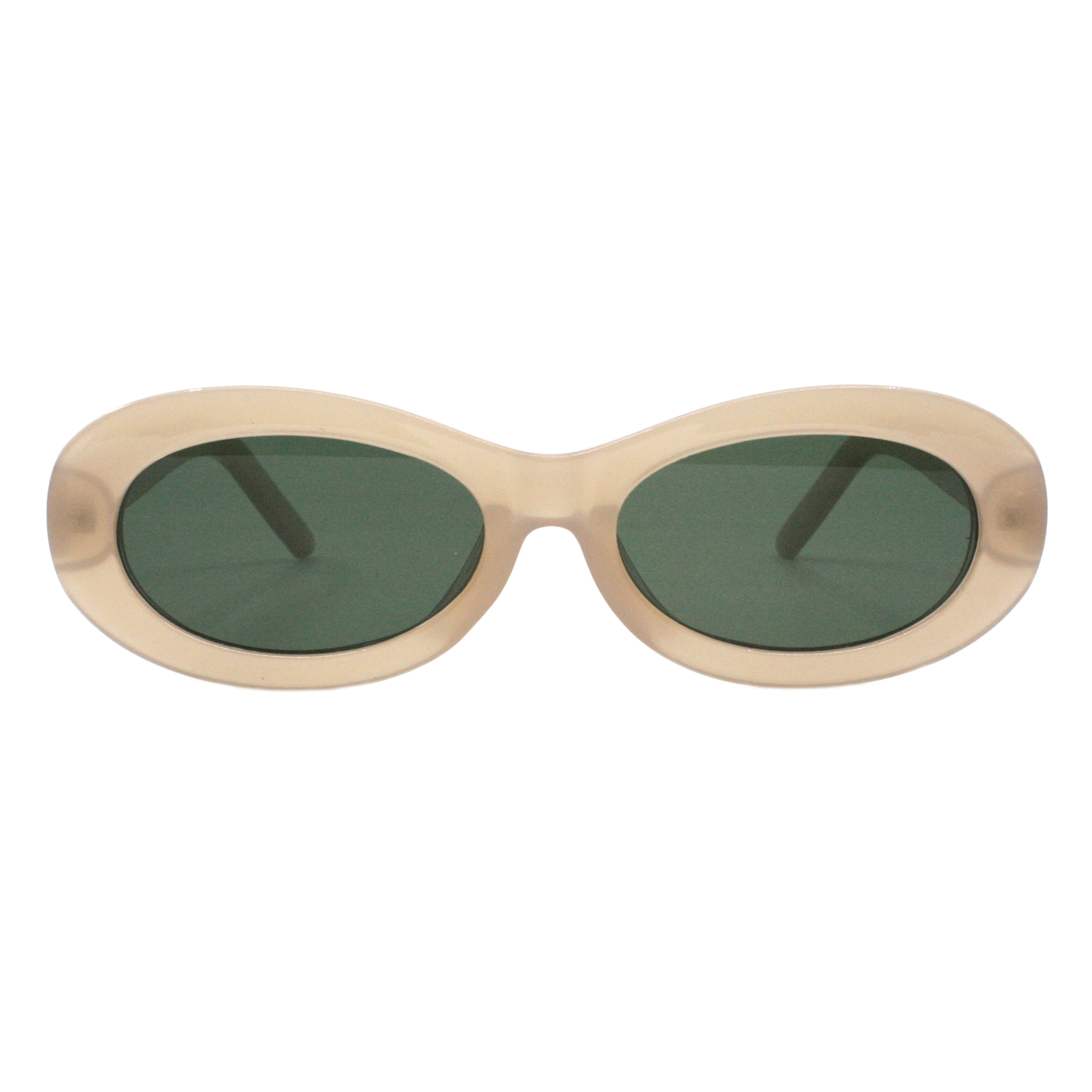Oval Round Sunglasses Polarized UV400 for Women Men Retro Chic Fashion WOWSUN Retro Oval Sunglasses Womens Trendy Sun Glasses  main image 2