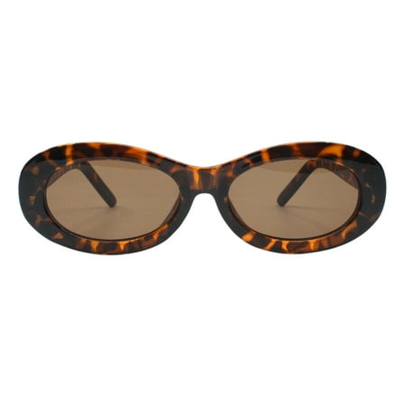 Womens Sunglasses Wide Oval Shape Retro Fashion UV 400 Tortoise, Brown