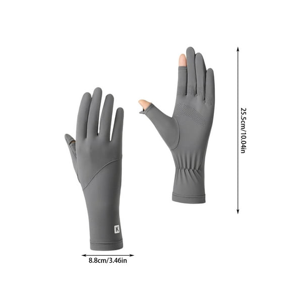 Womens Sunscreen Gloves,Sun Gloves Women Uv Protection,Sunscreen Gloves Breathable,Non-Slip Full Finger Touchscreen Driving Gloves, Ice Silk Thin Running Gloves,Summer Ice Silk Gloves for Women