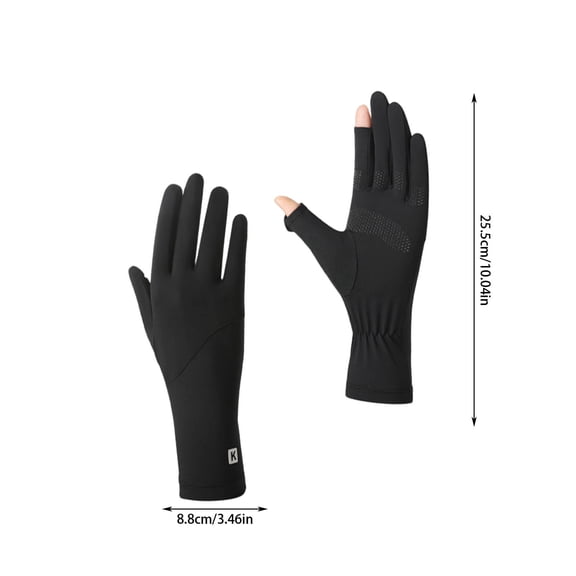 Womens Sunscreen Gloves,Sun Gloves Women Uv Protection,Sunscreen Gloves Breathable,Non-Slip Full Finger Touchscreen Driving Gloves, Ice Silk Thin Running Gloves,Summer Ice Silk Gloves for Women