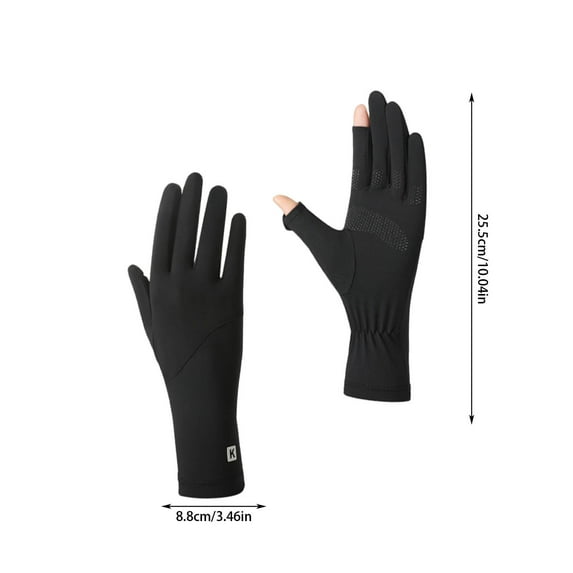 Womens Sunscreen Gloves,Sun Gloves Women Uv Protection,Sunscreen Gloves Breathable,Non-Slip Full Finger Touchscreen Driving Gloves, Ice Silk Thin Running Gloves,Summer Ice Silk Gloves for Women