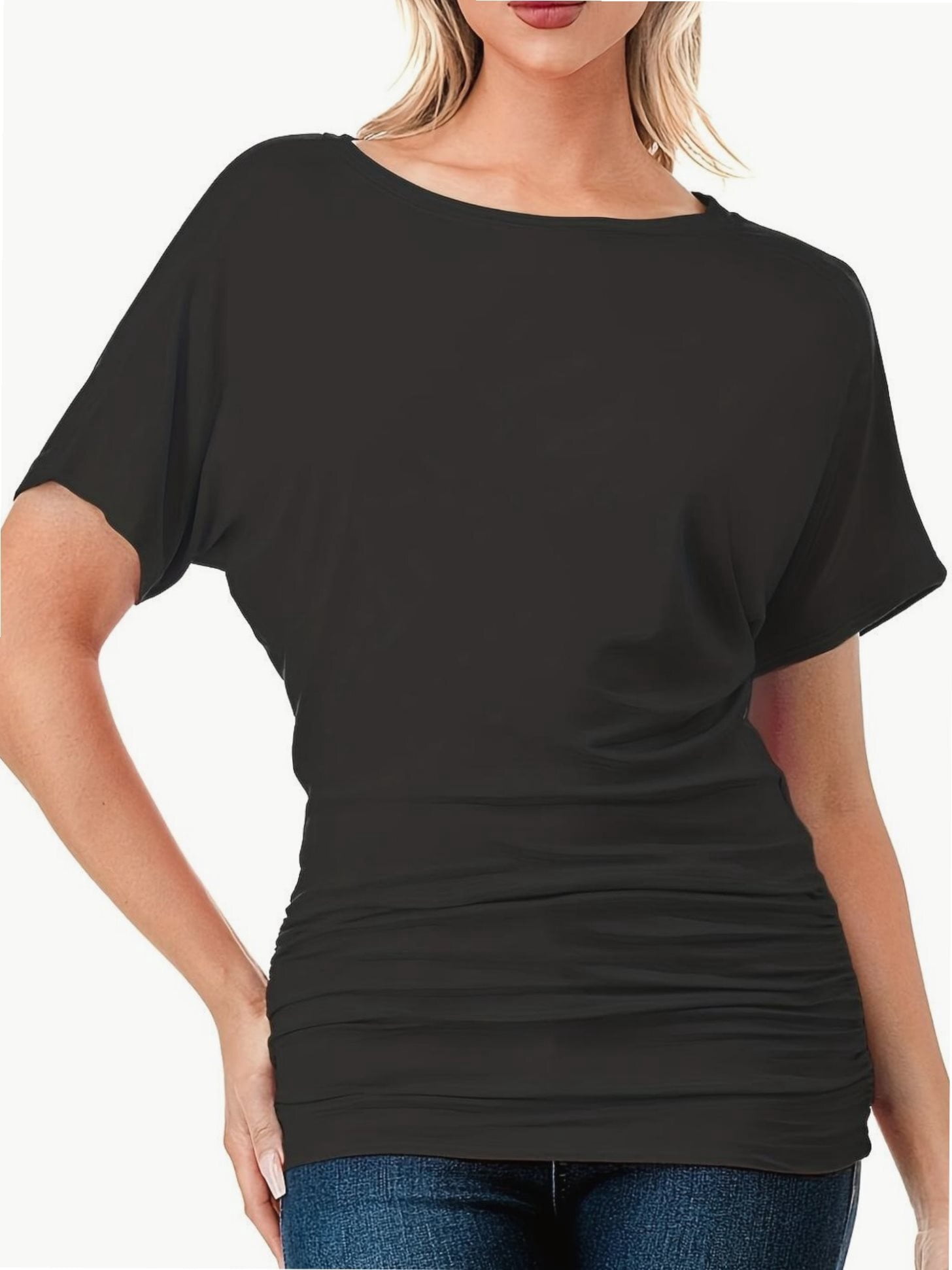black off the shoulder top walmart