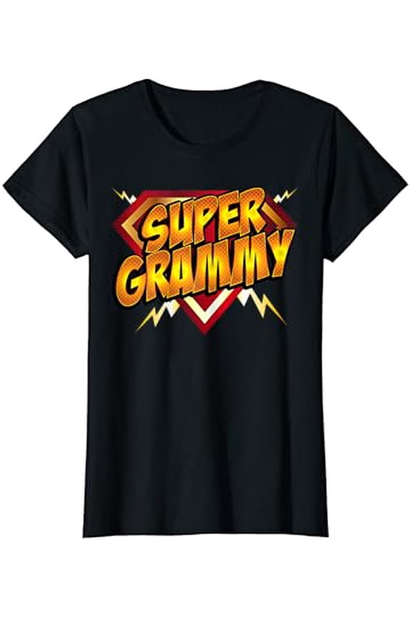 Womens Super Grammy Superhero Grandmother's Comic Book Women T-Shirt, Unisex T-Shirt