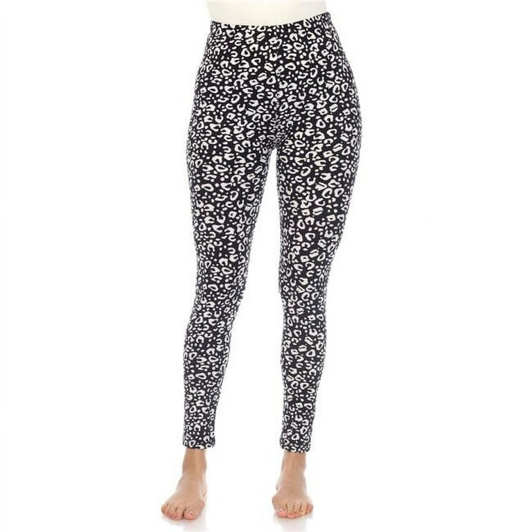 Women's Super Soft Leopard Printed Leggings Pink One Size Fits