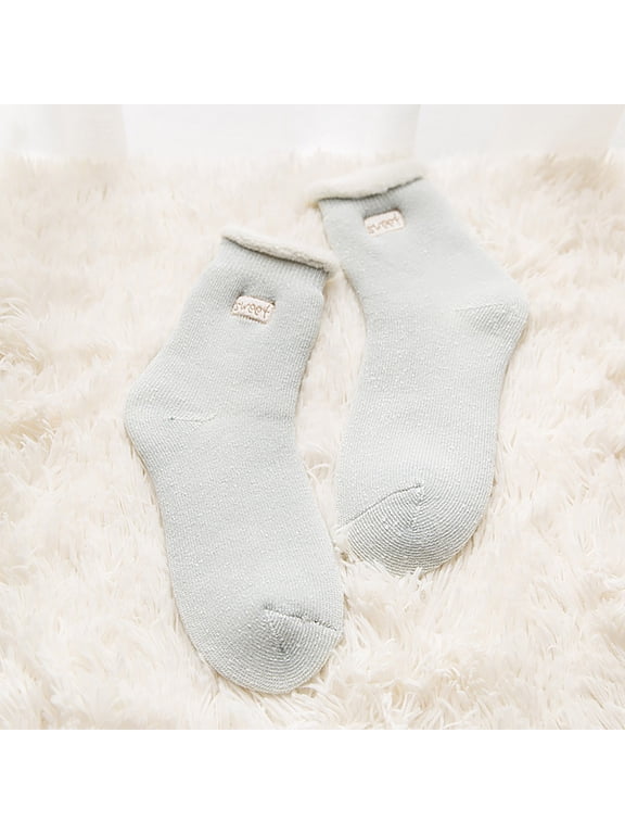 Womens Super Thick Wool Socks Warm Winter Soft Thermal Socks Cozy Winter Socks Stockings Christmas 4 Super Tight Tights Spanks Large Stocking Pantyhose Garter plus Size Bank Silicone Thigh High Hose