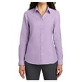 thumbnail image 1 of Womens SuperPro Oxford Cotton/Polyester Shirt Soft Purple Small, 1 of 6