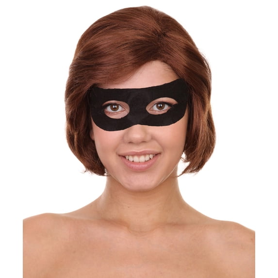 Womens Superhero Wig | Wig with Mask Set | TV/Movie Wigs | Premium Breathable Capless Cap