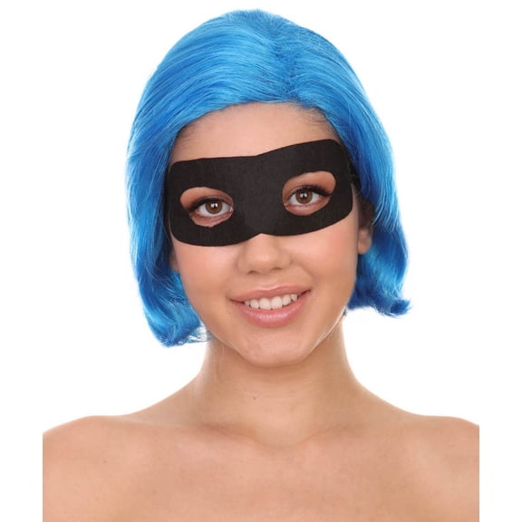 Womens Superhero Wig | Wig with Mask Set | TV/Movie Wigs | Premium Breathable Capless Cap