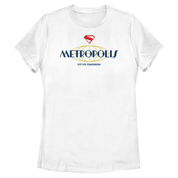 Womens Superman City of Tomorrow Logo T Shirt