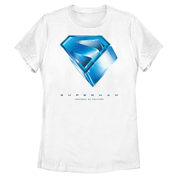 Womens Superman Fortress of Solitude Symbol T Shirt