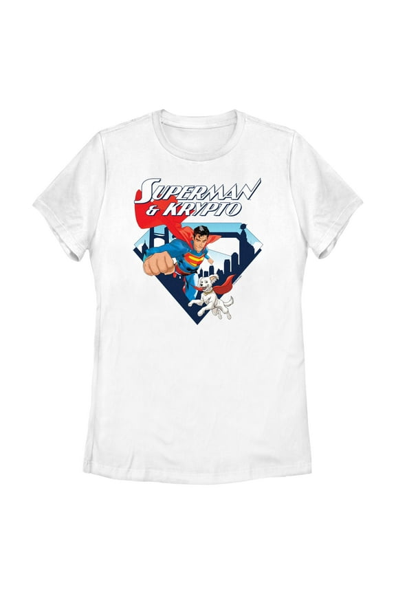 Womens Superman Krypto Team T Shirt