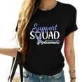 thumbnail image 1 of Womens Support Awareness Squad I Esophagus Esophageal Cancer Short Sleeve T-Shirt Black 2X-Large, 1 of 5
