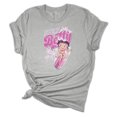 thumbnail image 1 of Womens Surf Betty Betty Boop Short Sleeve T-shirt Graphic Tee Graphic Tee-Sports Grey-small, 1 of 4