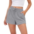 thumbnail image 1 of Womens Sweat Shorts Summer Casual Loose Athletic Workout Drawstring Comfy Running Shorts Beach Vacation Clothes, M, 1 of 5