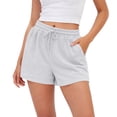 thumbnail image 1 of Womens Sweat Shorts Summer Casual Loose Athletic Workout Drawstring Comfy Running Shorts Beach Vacation Clothes, S, 1 of 5