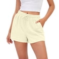 thumbnail image 1 of Womens Sweat Shorts Summer Casual Loose Athletic Workout Drawstring Comfy Running Shorts Beach Vacation Clothes, XL, 1 of 5