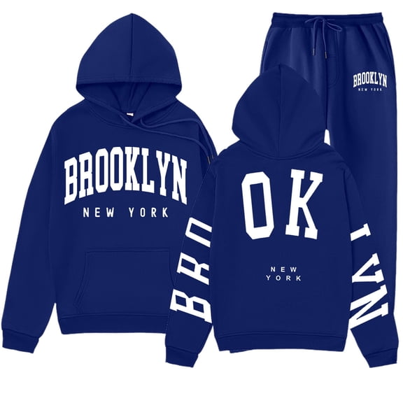 Womens Sweat Suit Two Piece Hoodie Sweatshirt Jogger Pants Lounge Fall Matching Sets Women'S Activewear