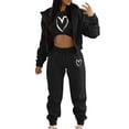 thumbnail image 1 of Womens Sweat Suits Clearance Lounge Fall Sweat Suits for Womens 2 Piece Comfortable Oversized Sporty 2 Piece Sweat Suits for Women Flash Deals Clearance, 1 of 4
