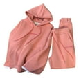 thumbnail image 1 of Womens Sweat Suits Two Piece Hoodie Sweatshirt Wide Leg Sweatpants Lounge Cute Fall Outfits Casual Sets for Women, 1 of 5