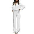 thumbnail image 1 of Womens Sweat Suits Two Piece Long Sleeve Pullover and Baggy Sweatpants Loungewear Sets Womens Fall Outfits for Women, 1 of 6