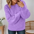 thumbnail image 1 of Womens Sweater Long Sleeve Pullover Crew Neck Sweaters Womens Lightweight Sweaters Womens Fall Sweater Womens Fashion, 1 of 4
