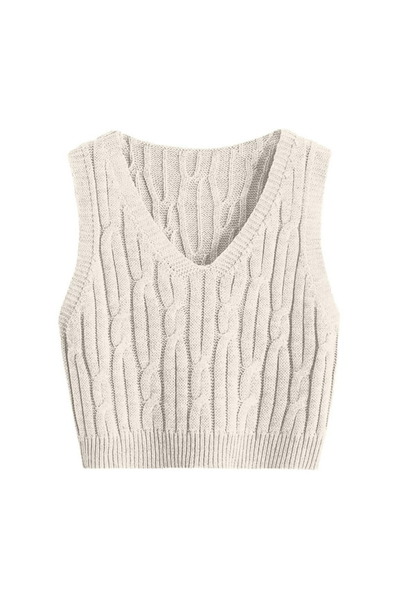 Womens Sweater Vest V Neck Sweater Tank Tops Pullover Knit Vest Solid Color Sleeveless Loose Fit Sweater Top Crop Top Camisole with Shelf Bra Plain Top Junior plus Size Tops 3x Women's Camisole Tops